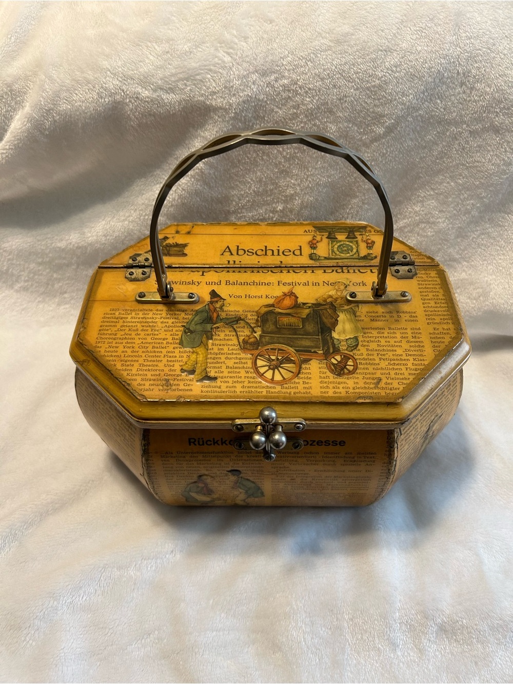Vintage Anton Pieck Wooden Purse